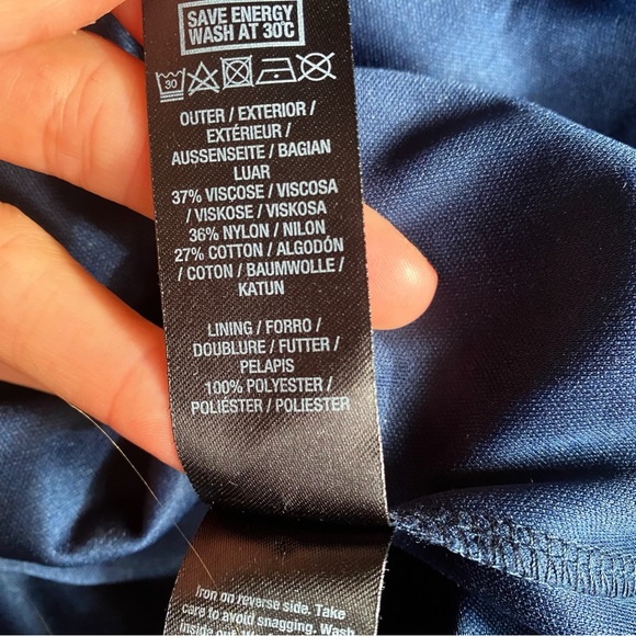 💙 DOROTHY PERKINS ELEGANT NAVY LACE LONG SLEEVE COCKTAIL DRESS! - Picture 13 of 13